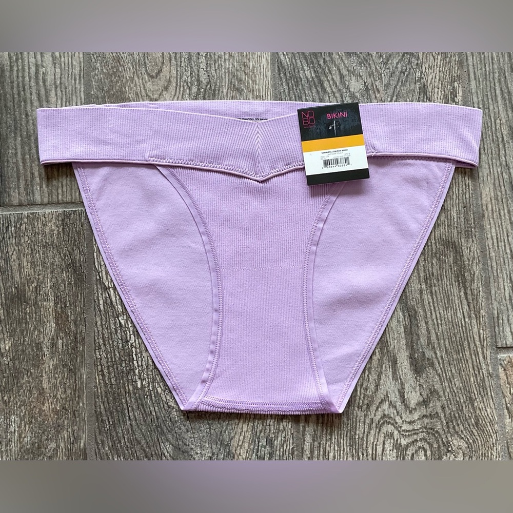 New Nobo, No Boundaries seamless low rise bikini panties you pick size Lavender